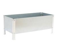 Jardinière SIMONGARDEN URBAN 410x1200x600mm 200l blanc galva avec vis de montag
