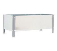 Jardinière SIMONGARDEN URBAN 410x1200x600mm 200l gris galva avec vis de montage