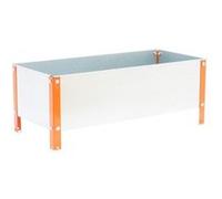 Jardinière Simon Rack SIMONGARDEN URBAN 410x900x400mm 100l orange galva avec vis de montag Orange G