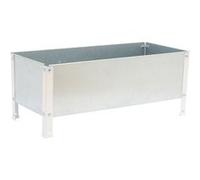 Jardinière SIMONGARDEN URBAN 410x900x600mm 140l blanc galva avec vis de montage