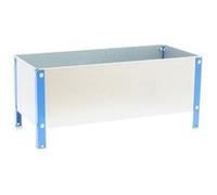 Jardinière SIMONGARDEN URBAN 410x900x600mm 140l bleu galva avec vis de montage