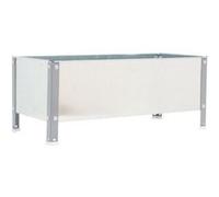 Jardinière SIMONGARDEN URBAN 410x900x600mm 140l gris galva avec vis de montage