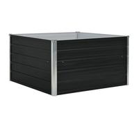Jardinière - Solide&Luxe - bac à plantes - Acier galvanisé - Anthracite - 100 x 100 x 45 cm（74728）