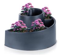 Jardinière spirale en plastique noir 53x43,5x32,5 cm