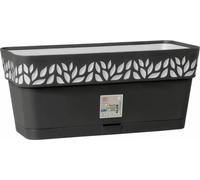 Jardinière Stefanplast STF827 19 x 17 x 49 cm Gris Anthracite Plastique