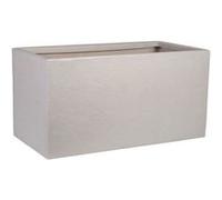 Pot de fleur - STRATA - Riven trough - Ø 38.5cm x 17.5cm H x 46.5cm L - Couleur pierre