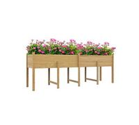 Jardinière sur pied potager grande taille inserts d'irrigation + feutre de drainage inclus bois sapin pré-huilé