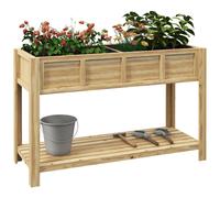 Jardinière Sur Pied - Séparateur Amovible, Étagère - Bois Sapin Autoclave