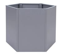 Jardinière Sur Pied Surélevée Hwc-P64, Jardinière Métallique Sur Pied Pour Légumes/Plantes, Bac À Fleurs, Pot De Fleurs, Jardin, Acier, 77 X 100 X 88 Cm Gris Gris