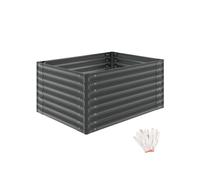 Jardinière surélevée acier galvanisé 120x90x62cm grise