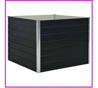 Jardinière surélevée Anthracite 100x100x77 cm Acier galvanisé -BK45725 (PLA)
