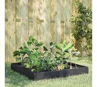 Jardinière surélevée - Anthracite - Pour terrasse - 100 x 100 x 26 cm - Acier