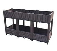 Jardinière surélevée avec support pour planter des fleurs et des légumes, jardinière d'extérieur durable pour un jardinage facile
