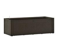 Jardinière surélevée avec système d'auto-irrigation, moka, 100 x 43 x 33 cm, grande jardinière surélevée pour jardin, pots de fleurs, pour plantes d'intérieur, pour cour, terrasse, jardin, parcs