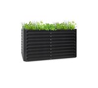 Jardinière surélevée - Blum High Grow Straight - Carré de potager - 200x90x100cm - Plate-bande surélevée - Acier - Noir