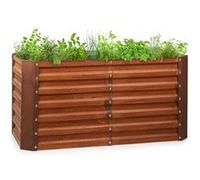 Rust Grow potager surélevé de jardin finition rouille en tôle d'acier galvanisée