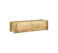 Jardinière surélevée de légumes Bois de pin imprégné 120 cm