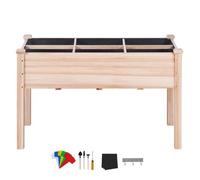 Jardinière Surélevée-Duoku- 47,2"X22,8"X30"- Avec Pieds- Pour Fleurs, Légumes, Herbes Dans L'arrière-Cour, Le Jardin Multicolore