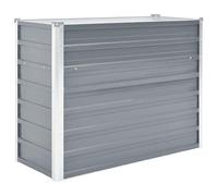 Jardinière surélevée en acier galvanisé 100 x 40 x 77 cm Gris - Durable et résistant aux intempéries pour légumes, herbes et fleurs - Idéal pour les petits jardins et balcons