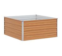 Vidaxl Jardinière Surélevée Marron Clair 100 X 100 X 45 Cm