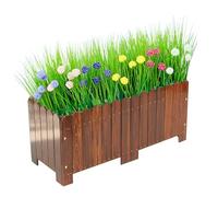 Jardinière surélevée en bois avec pieds - Parfait pour planter des légumes, des fleurs et des herbes aromatiques sur le patio ou le jardin - Jardinière durable et élégante