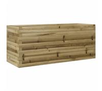 Jardinière surélevée en bois pour l'extérieur, 110 x 40 x 45,5 cm, idéale pour plantes, herbes et légumes, base ouverte pour un drainage facile