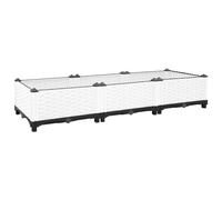 Jardinière surélevée - En polypropylène - Pour terrasse et intérieur - 120 x 40 x 23 cm