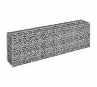 Jardinière surélevée gabion en acier galvanisé 180 x 30 x 60 cm - Jardinière de jardin durable pour légumes, herbes et fleurs - Idéal pour l'entretien du jardin et le jardinage urbain