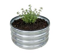 Jardinière surélevée galvanisée, robuste, flexible, pour légumes, herbes, agrumes, convient pour les légumes, les agrumes, le jardinage en plein air, le sol, le terrain