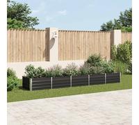 Vidaxl Lit Surélevé De Jardin Acier Galvanisé 400x80x45 Cm Anthracite