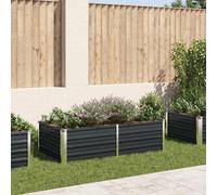 vidaXL Jardinière en acier galvanisé 160 x 80 x 45 cm Anthracite
