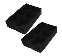 Jardinière surélevée réutilisable avec tissu respirant pour une croissance saine des plantes et un drainage efficace en feutre pour l'intérieur et l'extérieur (6 carrés)