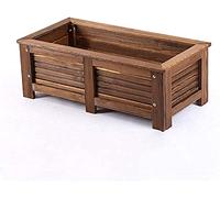 Jardinière surélevée - Support rectangulaire pour Plantes d'extérieur, Facile à Monter, avec étagère de Rangement et Pots - Idéal pour Le Jardinage sur Balcon et terrasse (Naturel 80 x 40 x 40 cm)