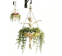 Jardinière Suspendue Danseuse Ballet | 20cm Pot Plant Ballerine AvecChaîne
