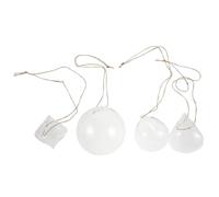 Jardinière Suspendue en Verre 4 Pièces, Hydroponique Transparente | Boules, Cœurs et Formes Géométriques, Corde Incluse, pour Décoration Murale et Plantes Aériennes