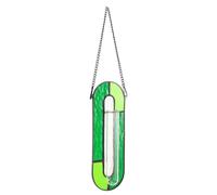 Jardinière Suspendue en Verre Coloré pour Fenêtre, Tubes Hydroponiques | Design Mural Suspendu, Vue Transparente des Racines, Surface Lisse, Facile à Nettoyer, Décor Artistique