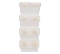 Jardinière suspendue murale verticale de jardin de poche auto-irrigant à suspendre en plein air, mur vert vivant vertical pour intérieur, extérieur, balcon (blanc)
