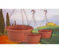 Jardinière suspendue TERRA 6L, dimensions (mm) 260x260x160, couleur Terracota