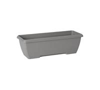 Garden ID – Jardinière Teramo – 60 cm Noire, réserve d'eau intégrée, recyclée, 100% recyclable