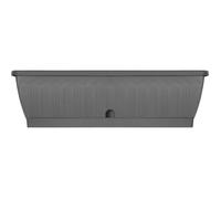 Garden ID – Jardinière Terraflor Anthracite 60cm – Solide, réserve d'eau, recyclé & 100% recyclable