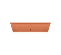 Garden ID Jardinière Terraflor Terra 80 cm – Réserve d'eau, 100% recyclable, solide