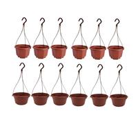 jardinière Terrarium Lot de 12 Pots de Fleurs octogonaux en Plastique pour Terrarium, Panier Suspendu, jardinière Plantes aériennes