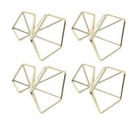 jardinière Terrarium Lot de 4 Supports pour Plantes d'intérieur et d'extérieur en Forme d'ananas pour Terrarium, présentoir à Fleurs, étagère de Bureau en Or Rose Plantes aériennes(Golden)