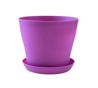 jardinière Terrarium Pot de Fleurs coloré Rond pour Plantes succulentes, Pot de Fleurs pour pépinière, Plateau pour Plantes de Jardin, décoration de Bureau Plantes aériennes(I,L 1000ML)