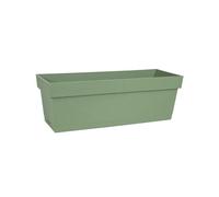 EDA Plastiques Jardinière Toscane avec plateau clipsé 50 x 18 x 16,7 cm – Vert laurier multicolore