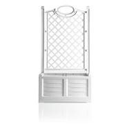 Jardinière treillage - SEPARE - H 150 cm x L 80 cm - Blanc