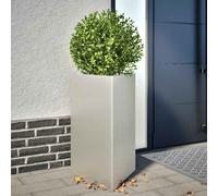 vidaXL Jardinières triangulaires en acier anthracite 30 x 26 x 75 cm - 2 pièces