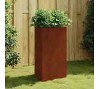 Jardinière Triangulaire Pot de Fleur Bac à Plantes Jardin Extérieur Acier vidaXL