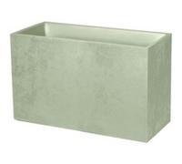 Jardinière Muret Basalt Décor Béton 116 L - Vert Amande - Eda