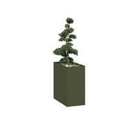 Jardinière vert olive 40x80x80 cm acier